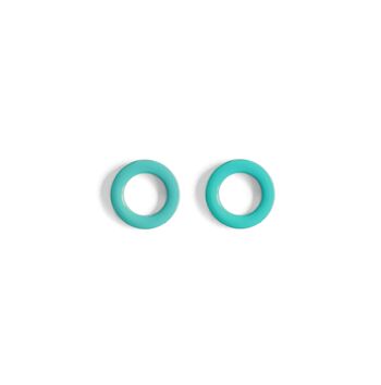 Boucles d'oreilles RINGS- turquoise