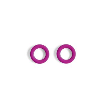 Boucles d'oreilles RINGS- mauve trafic