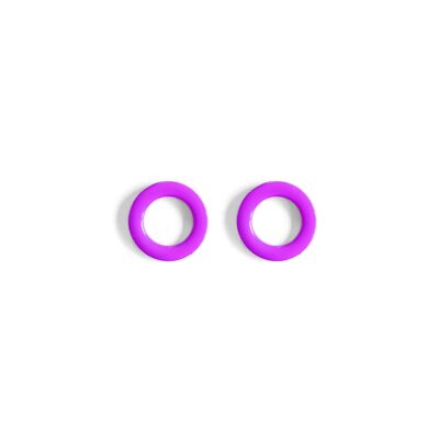 Boucles d'oreilles RINGS- lilas