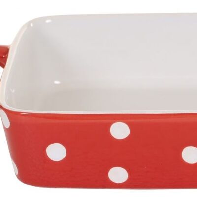 Red small dish with dots Isabelle Rose