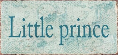 Metal sign Little prince 15x7 cm