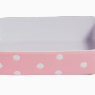 Piattino rosa con pois Isabelle Rose