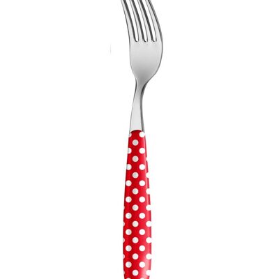 Fork Red with dots