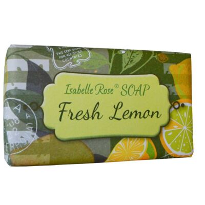 Jabón vegetal grande limón fresco Isabelle Rose 200g