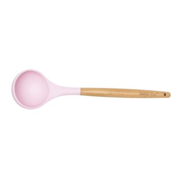 Coquille en bois silicone rose pastel Isabelle Rose