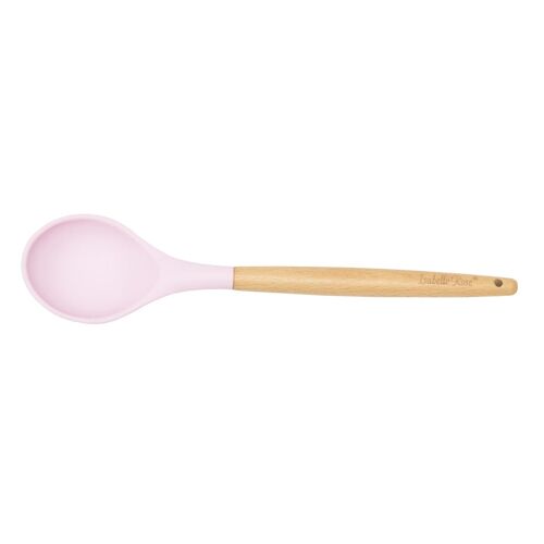 Pastel pink silicone wooden scoop Isabelle Rose