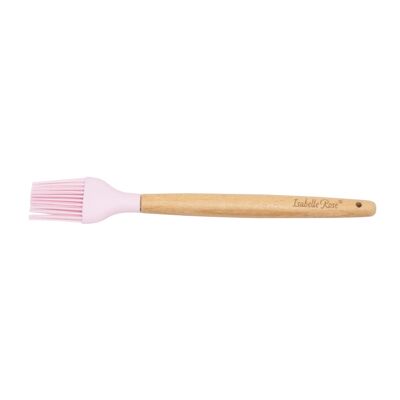 Balayette en bois silicone rose pastel Isabelle Rose