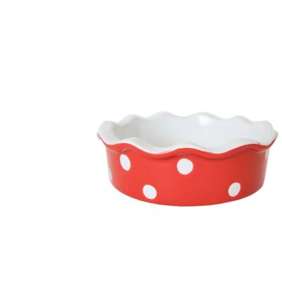 Small pie dish Red Isabelle Rose