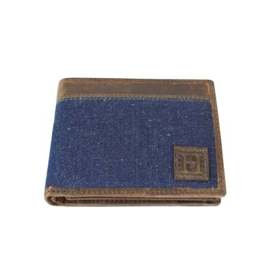 Cartera piel y jeans hombre L