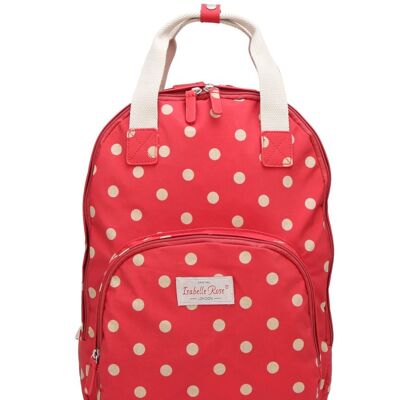 Polka dot red backpack 30x40 cm Isabelle Rose