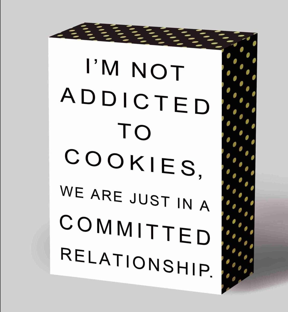 Holzdekor Süchtig 18x13 cm