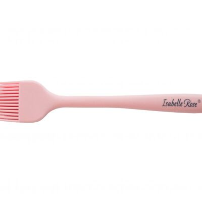Pastel pink silicone brush Isabelle Rose 21 cm