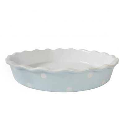 Plato de pastel azul pastel con lunares Isabelle Rose