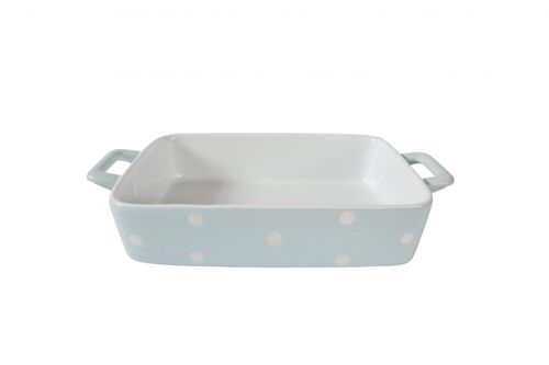 Pastel blue small dish with dots Isabelle Rose