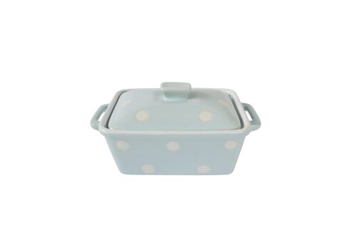 Pastel blue butter dish Isabelle Rose