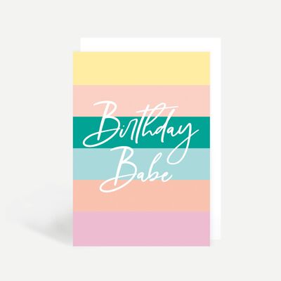 Birthday Babe Greetings Card