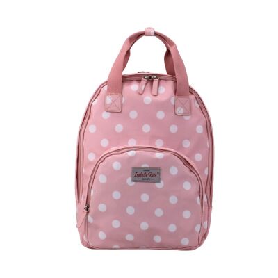 Polka dot pastel pink backpack 30x40 cm Isabelle Rose