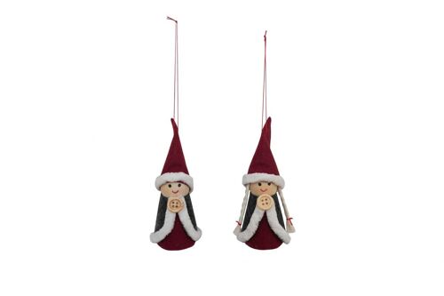 Girl & boy set Xmas 10 cm Isabelle Rose