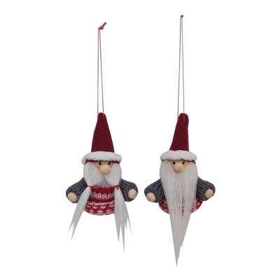 Set Babbo Natale bambina e bambino 7 cm Isabelle Rose