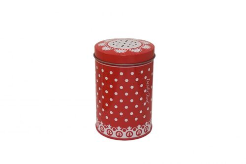 Sugar shaker red with dots 10 cm Isabelle Rose