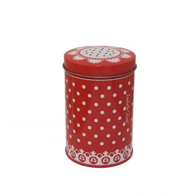 Sugar shaker red with dots 10 cm Isabelle Rose