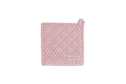 Pot holder Polka dot pink 20x20 cm Isabelle Rose