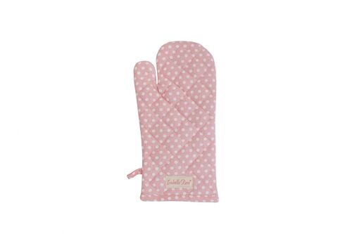 Glove Polka dot pink 16,5x33 cm Isabelle Rose