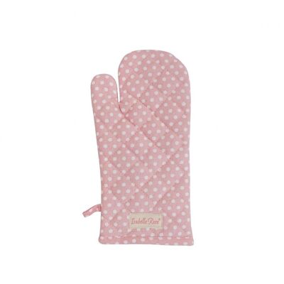 Glove Polka dot pink 16,5x33 cm Isabelle Rose