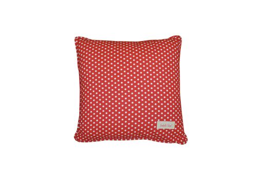 Cushion with filler Polka dot red 45x45 cm Isabelle Rose