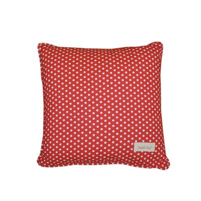 Cushion with filler Polka dot red 45x45 cm Isabelle Rose