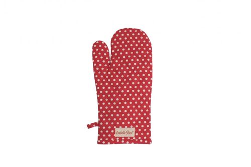 Glove Polka dot red 16,5x33 cm Isabelle Rose