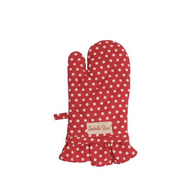 Kinderhandschuh Tupfen rot 12x25 cm Isabelle Rose