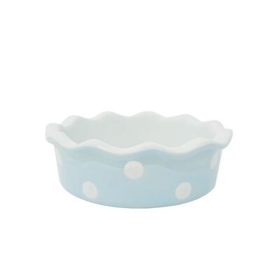 Small pie dish pastel blue Isabelle Rose
