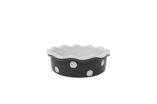 Small pie dish charcoal Isabelle Rose