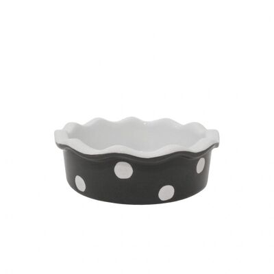 Small pie dish charcoal Isabelle Rose
