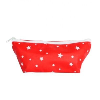 Cosmetic bag red stars S 19x8 cm Isabelle Rose
