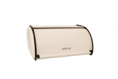 Retro bread box beige 35x23,5 cm Isabelle Rose