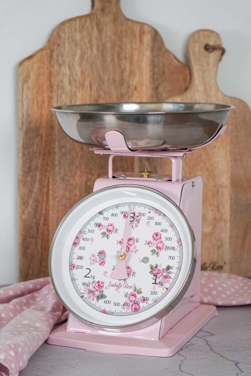 Retro kitchen scale Lucy pink 3kg