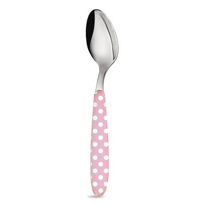 Small spoon pastel pink with dots