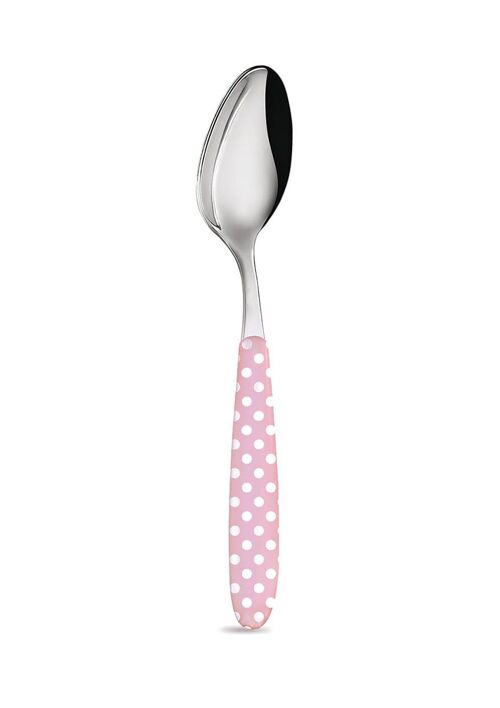 Spoon pastel pink with dots