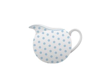 Pot à lait en porcelaine Pois bleu pastel Isabelle Rose