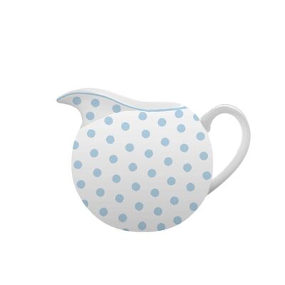 Porcelain milk pot Polka dot pastel blue Isabelle Rose