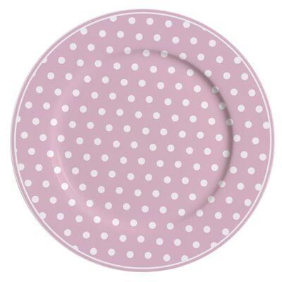 Porcelain dessert plate Polka dot pastel pink 19 cm Isabelle Rose
