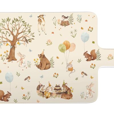 Porcelain cutting board Forest Party 23x15 cm Isabelle Rose