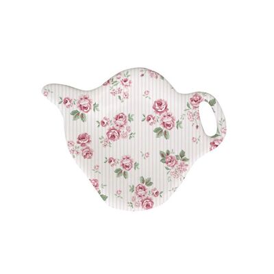 Porte sachet de thé en porcelaine Lucy Isabelle Rose