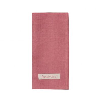 Asciugamano waffle rosa scuro 50x70 cm Isabelle Rose