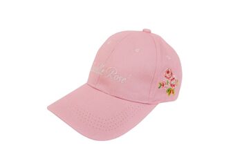 Casquette avec roses brodées Lucy Isabelle Rose