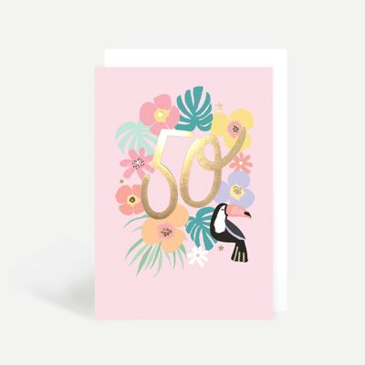 50th Birthday Greetings Card