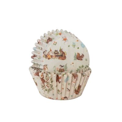 Cartine per cupcake Forest party 60 pz Isabelle Rose