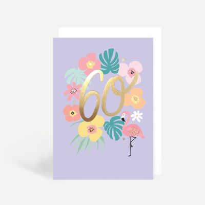60th Birthday Greetings Card